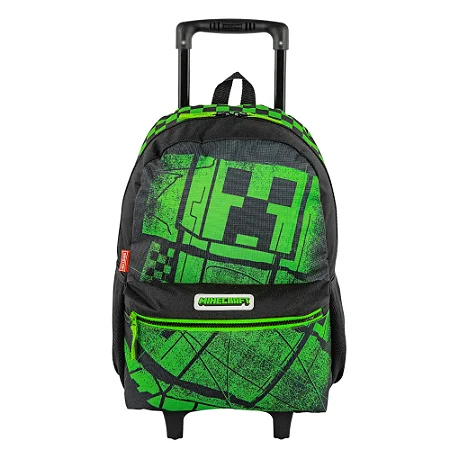 Mochilete Grande Minecraft Acid - Colorido