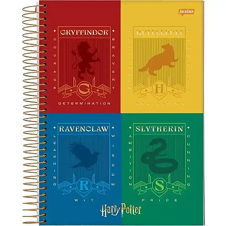 CADERNO ESPIRAL UNIVERSITÁRIO HARRY POTTER CD 12X1 240FLS