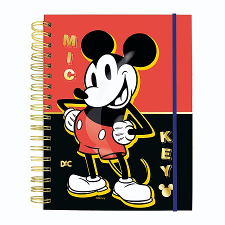 Caderno Smart Universitário com folhas e divisórias reposicionáveis Disney Mickey