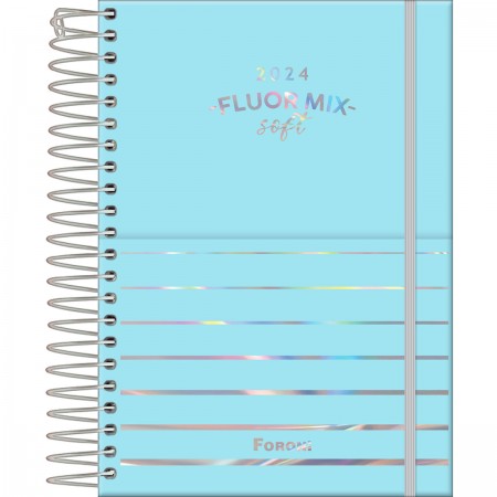 Agenda Espiral Fluor Mix Soft 2024