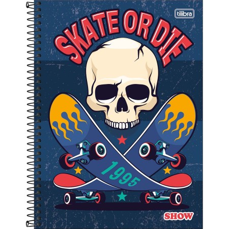 CADERNO ESPIRAL CAPA DURA UNIVERSITÁRIO 1 MATÉRIA SHOW MASCULINO 80 FOLHAS