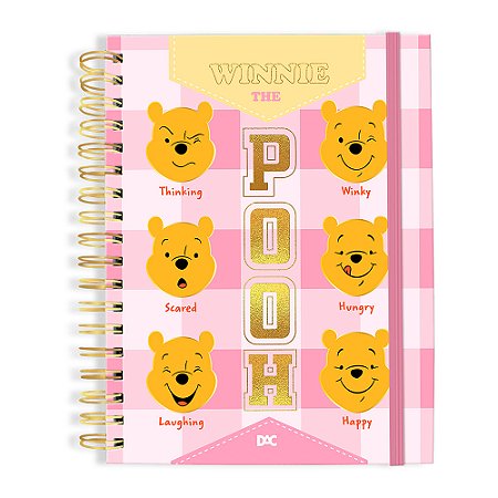 Caderno DAC smart Universitário – Disney Ursinho Pooh – com folhas reposicionáveis