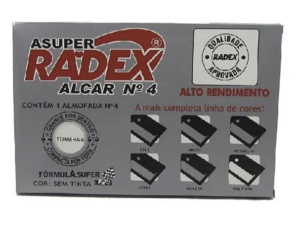 Almofada Para Carimbo N4 Sem Tinta Radex