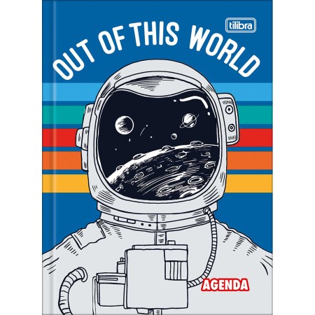 Agenda Costurada Diária 12,3 x 16,6 cm Pepper Permanente Masculina