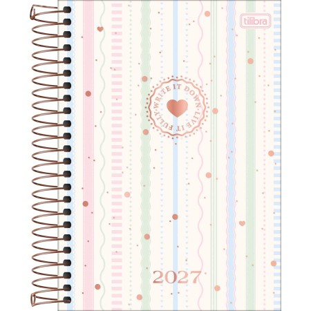 Agenda Espiral Diária 12,9 x 18,7 cm Soho 2027