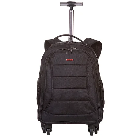 Mochila Carrinho com Rodas 360º 2 em 1 Sestini Web 3.0 Plus - Preto