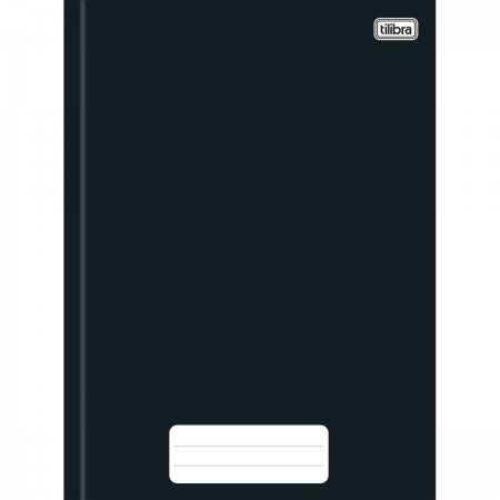 Caderno Brochura Capa Dura Universitário Pepper Preto 80 Folhas