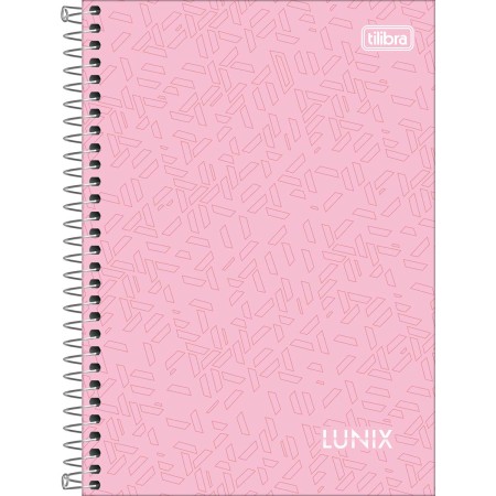 Caderno Espiral Capa Dura 1/4 Lunix 160 Folhas