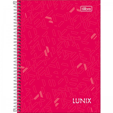 Caderno Espiral Capa Dura 1/4 Lunix 160 Folhas