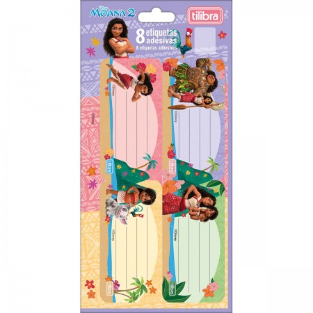 Etiqueta Escolar Adesiva Moana