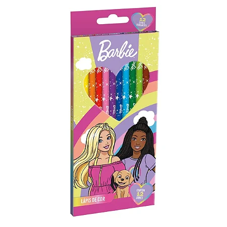 Lápis De Cor 12 Cores Barbie - TRIS