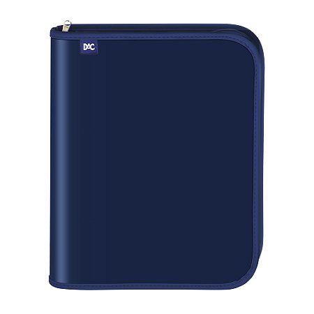 Fichário Universitário com Zíper DAC Vision Azul + 48 Folhas