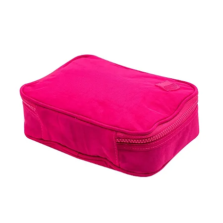 ESTOJO 100 PENS - NYLON - 1 ZIPER - PINK - BRW