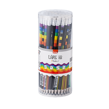 LÁPIS HB - ESTAMPADO RAINBOW - Unidade - BRW