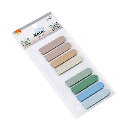 MARCADOR DE PÁGINAS 12X45MM - RELAX - P/ FICHÁRIO - 8 CORES