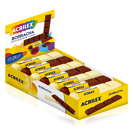 Borracha Chocolate - Unidade - Acrilex