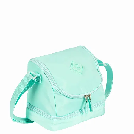 Lancheira 2 Compartimentos Sestini Lunch Verde - Água