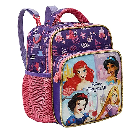 Lancheira Escolar Princesa Disney Glitter