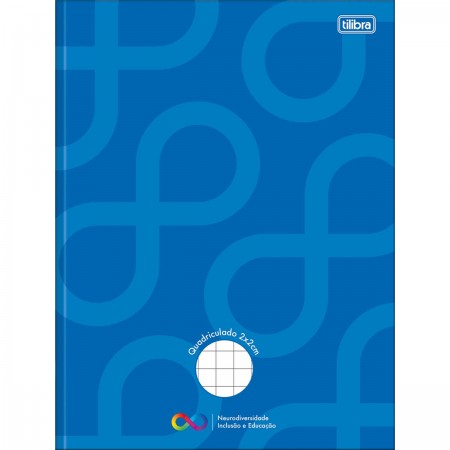 Caderno Quadriculado 2X2 cm Brochura Capa Dura Tilibra Neuro 40 Folhas