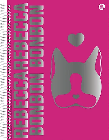 Caderno Universitário 10 Matérias Capa Dura Rebecca Bonbon