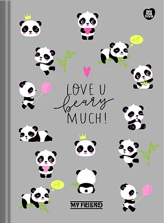 Caderno Brochura Grande Capa Dura My Friend 80 Folhas