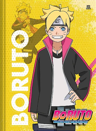 Caderno Brochurão Naruto Capa Dura Costurado 48 folhas