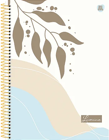 Caderno Universitário 10 Matérias Capa Dura Lumine
