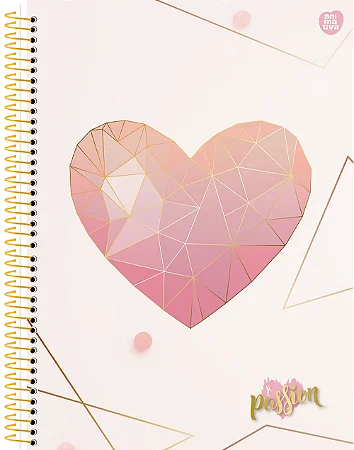 Caderno Universitário 15 Matérias Capa Dura Passion