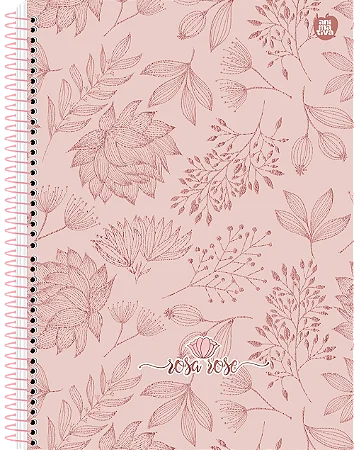 Caderno Universitário 1 Matéria Capa Rosa Rose