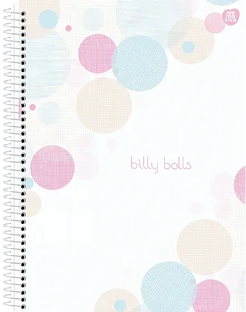 Caderno Universitário 1 Matéria Capa Billy Balls