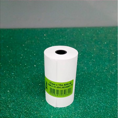 Bobina Termica 57mmX15m Branca 48G Silfer - Unidade