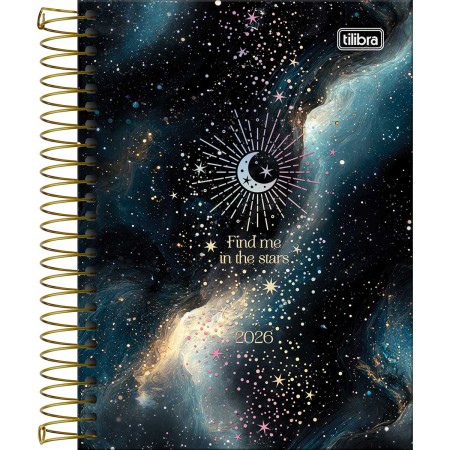 Agenda Espiral Diária 11,7 x 16,4 cm Magic 2026