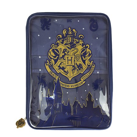 PASTA CRIATIVA HARRY POTTER UNIVERSITÁRIA COM BOLSOS INTERNOS