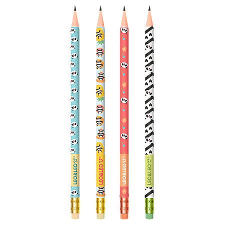 Lápis Grafite Hb Panda C/Borracha Sortidos Leoeleo - Unidade