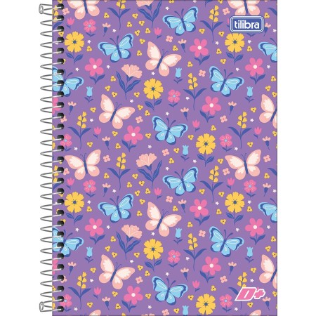 Caderno Espiral Capa Dura 1/4 D+ Feminino 200 Folhas Sortidos Tilibra