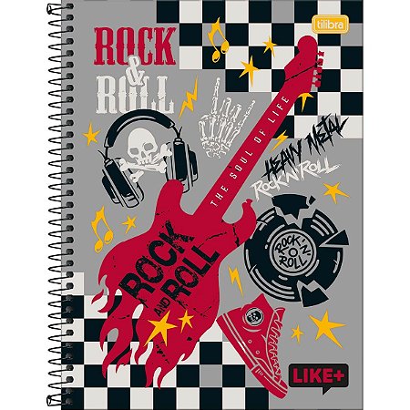 Caderno Espiral Capa Dura Universitário 1 Matéria Like+ Masculino 96 Folhas Sortidos