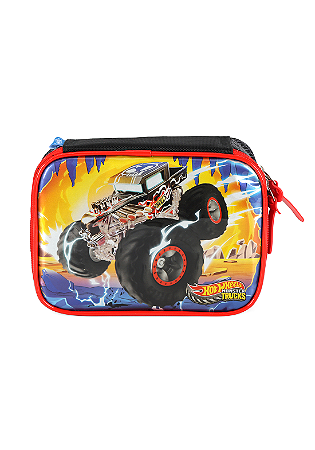 Estojo 100 pens Hot Wheels EI42614 Preto