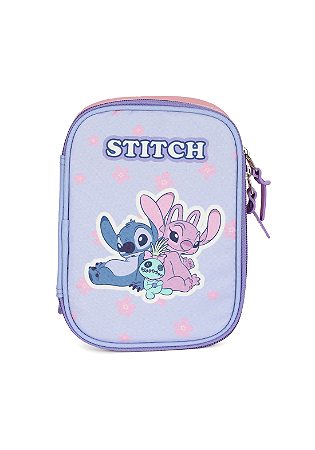 Estojo 100 Pens Stitch ET50094 Roxo