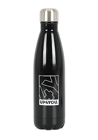 Garrafa De Aço Inoxidável Up4You 500Ml Preto