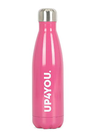 Garrafa De Aço Inoxidável Up4You 500Ml Rosa