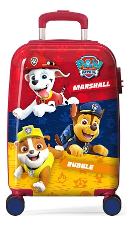 Mala de Viagem Bordo com Rodas 360° Paw Patrol