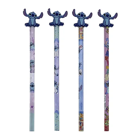 Lápis Top 3D Stitch Molin Sortidos - Unidade