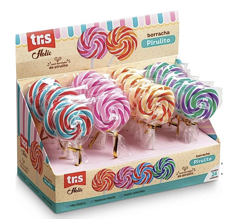 Borracha Pirulito Holic Docinhos Sortidos - Unidade Tris