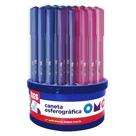 Caneta Esferográfica OMG 0.7mm Sortidos - Unidade Tris