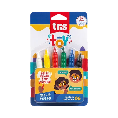 Giz de Rosto Toy 6 Cores Tris