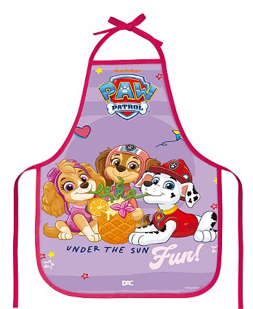 Avental Infantil PVC Patrulha Canina Fem