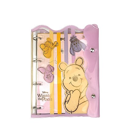 Fichário Universitário PVC Cristal Pooh