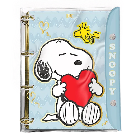 Fichário Universitário PVC Cristal Snoopy