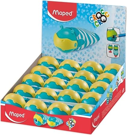 Apontador Croc Croc Hipopótamo 1 Furo Com Depósito - Unidade