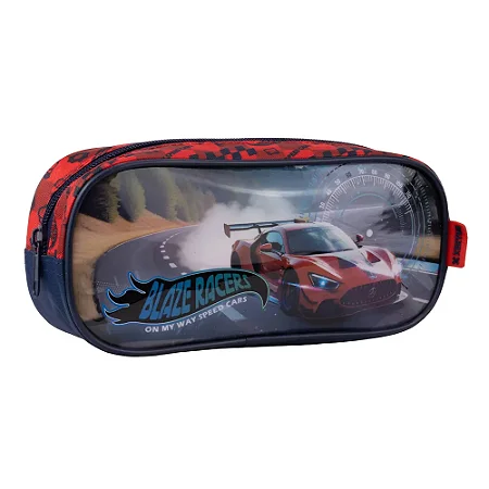 Estojo Simples Escolar CARROS